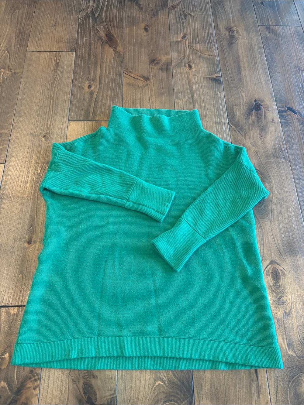Free People Teal Turtleneck Sweater